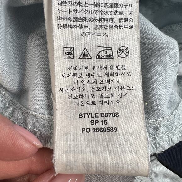 J CREW Women’s 28 Cargo Pants Skinny Stretch Style B8708 Light Blue Preppy - Picture 9 of 15